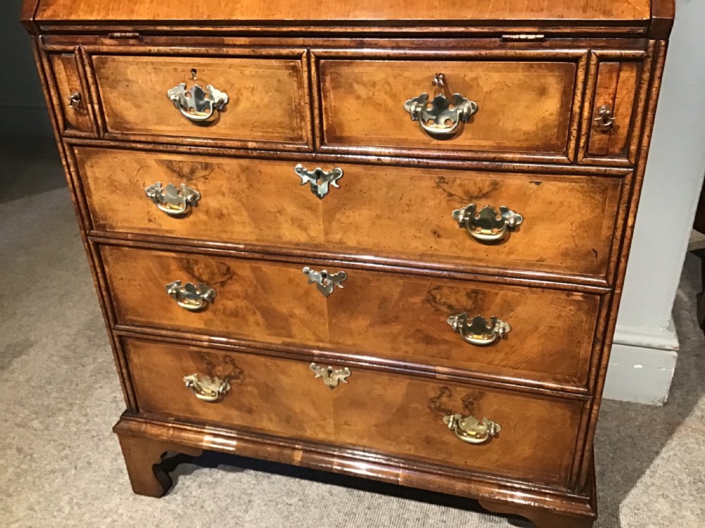 Antique walnut bureau View IV