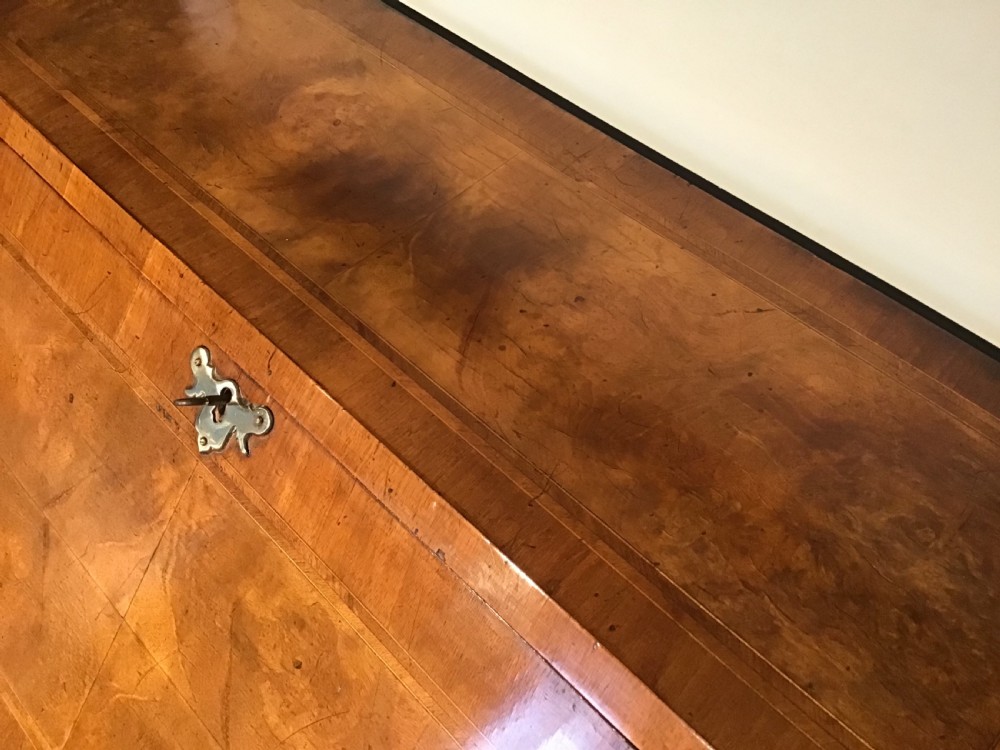 Antique walnut bureau View VI