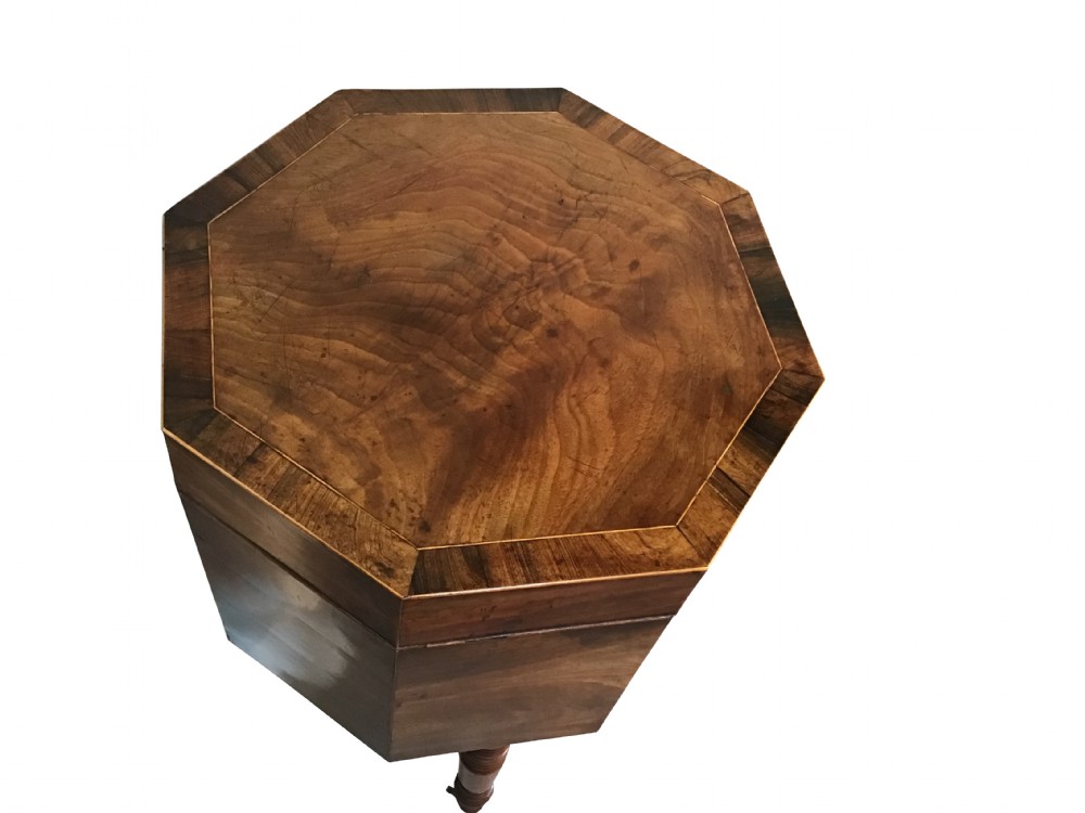 Georgian mahogany cellarette. View II