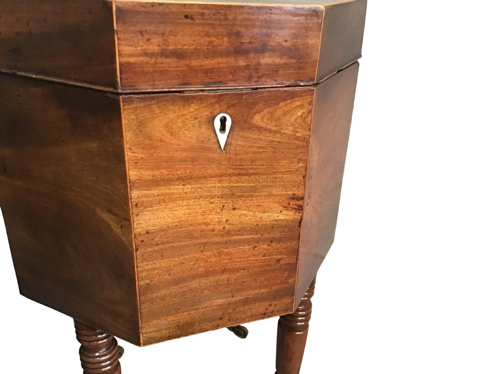 Georgian mahogany cellarette. View III