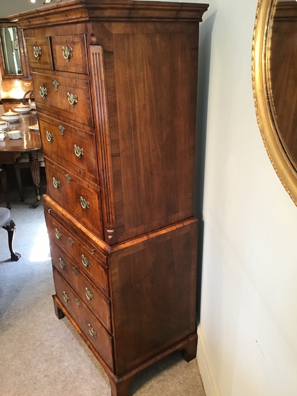 Antique walnut chest on chest View VIII