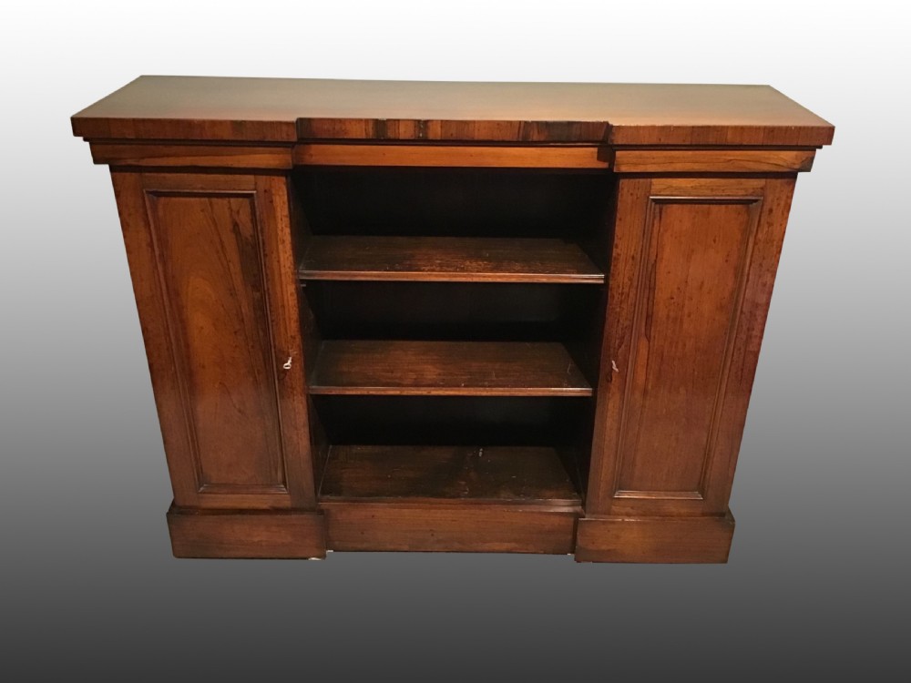 Antique rosewood bookcase View II