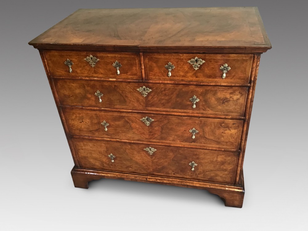 Antique walnut chest of drawers