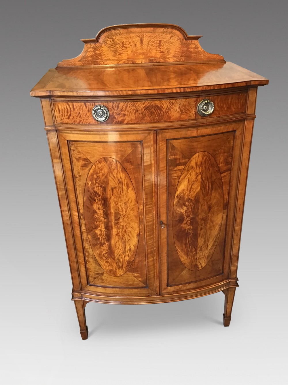 Edwardian satinwood cabinet