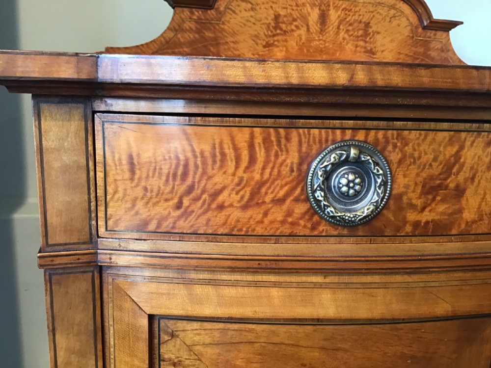 Edwardian satinwood cabinet View IX
