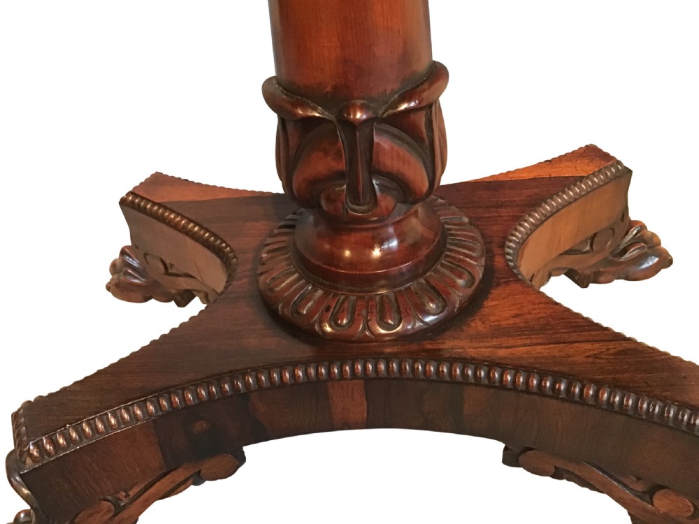 Antique rosewood card table  View II