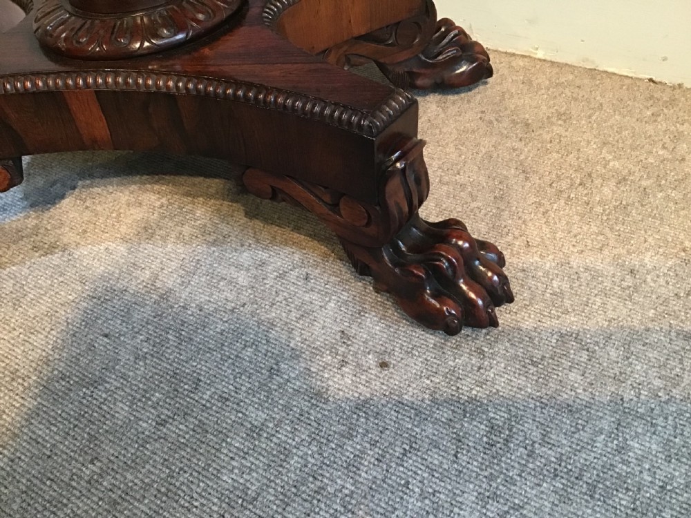 Antique rosewood card table  View V