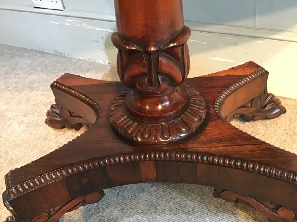 Antique rosewood card table  View VI
