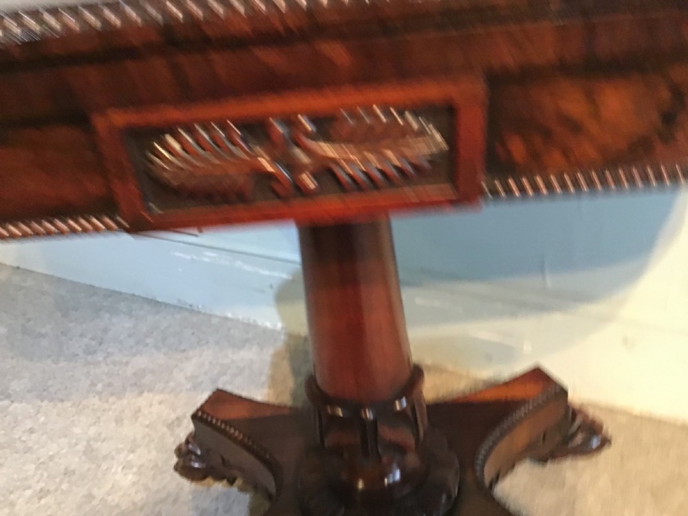 Antique rosewood card table  View VII