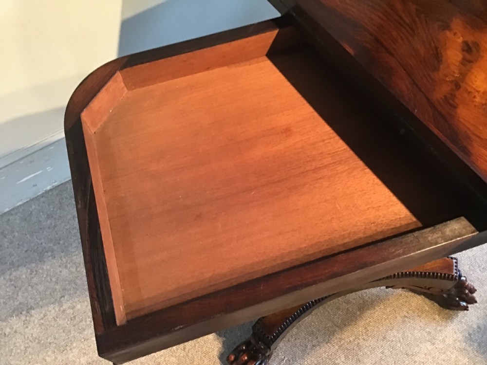 Antique rosewood card table  View X