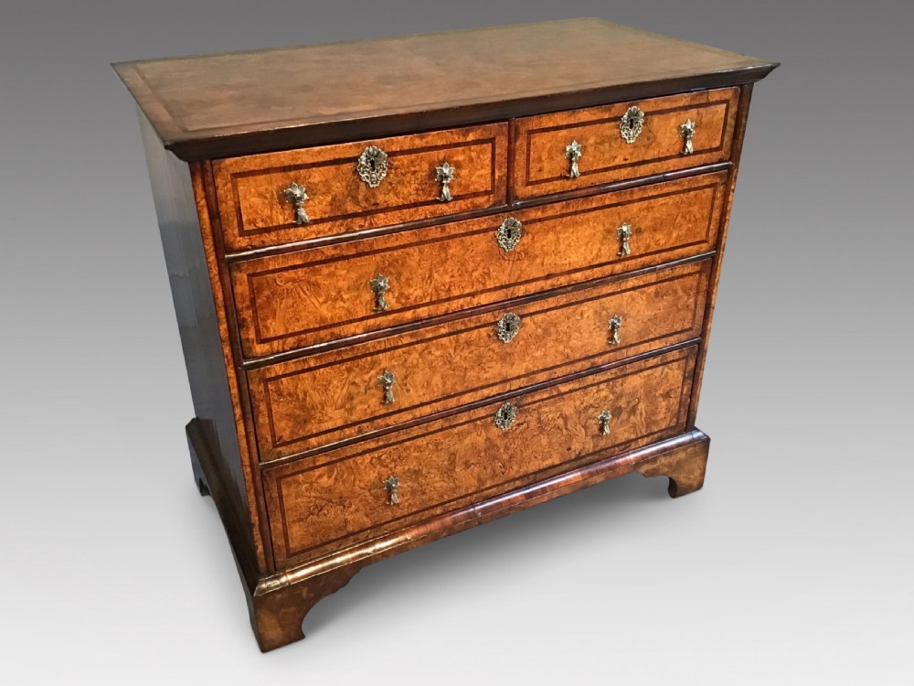 Antique mulberry and rosewood chest of drawers
