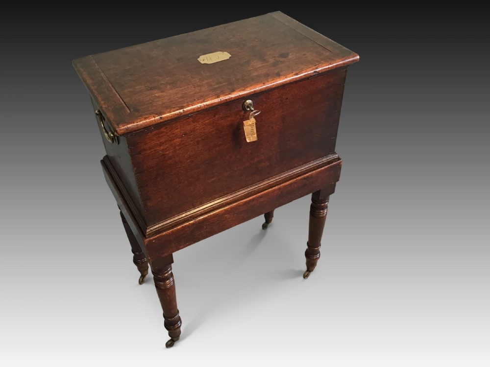 Antique oak box View II