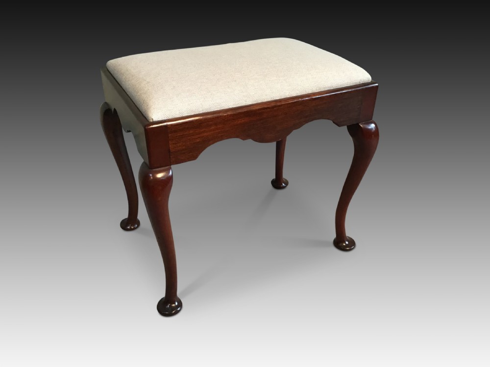 Antique mahogany stool