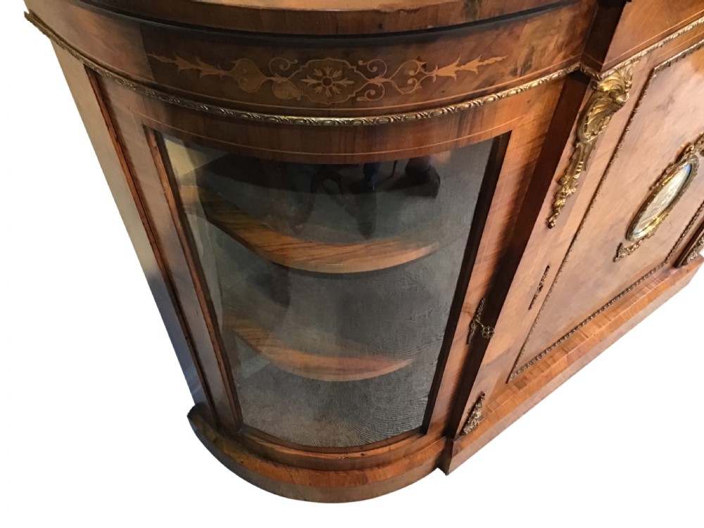 Victorian walnut credenza View IV