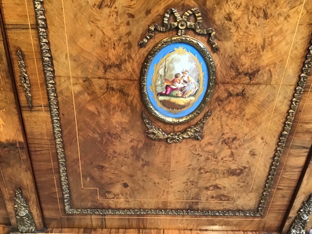 Victorian walnut credenza View V