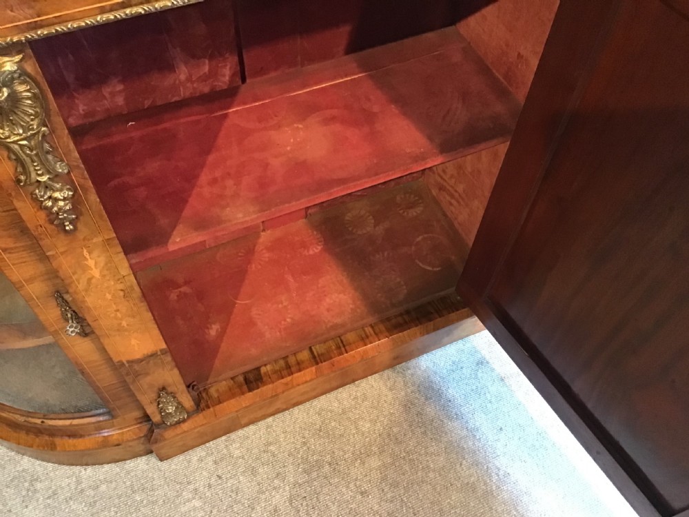 Victorian walnut credenza View VII