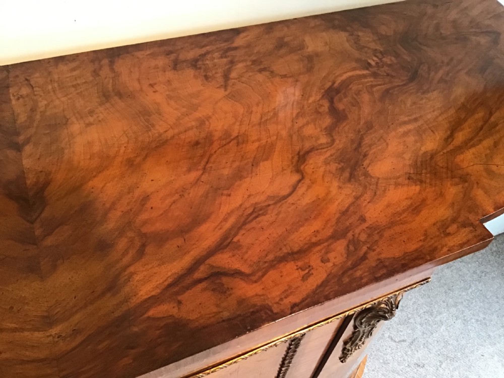 Victorian walnut credenza View IX
