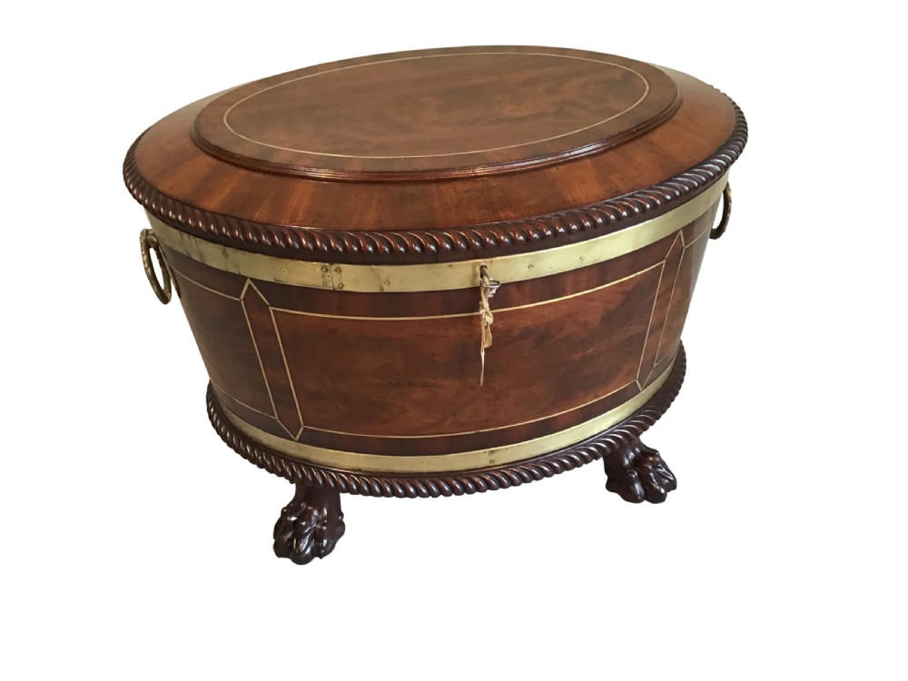 Antique mahogany cellarette 