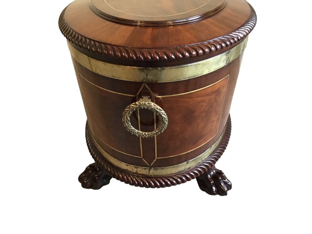 Antique mahogany cellarette  View III