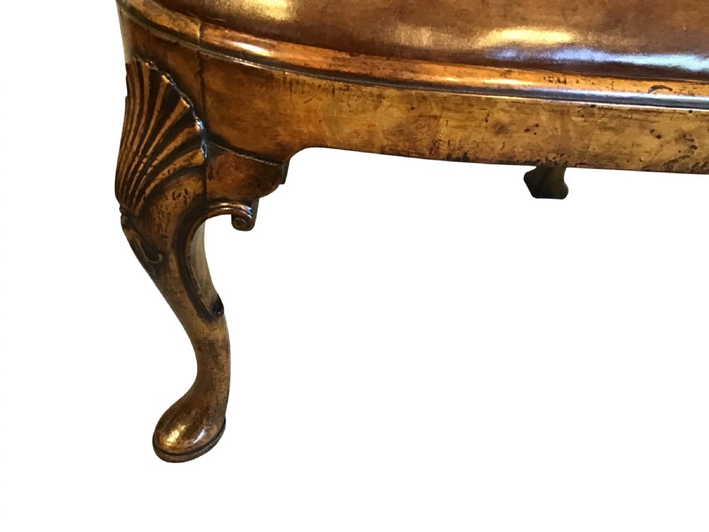 Antique walnut open armchair View VI