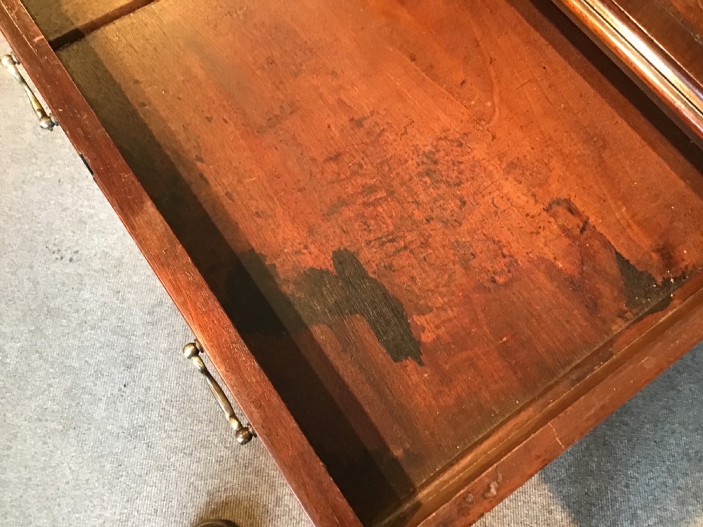 Antique mahogany pedestal desk View X