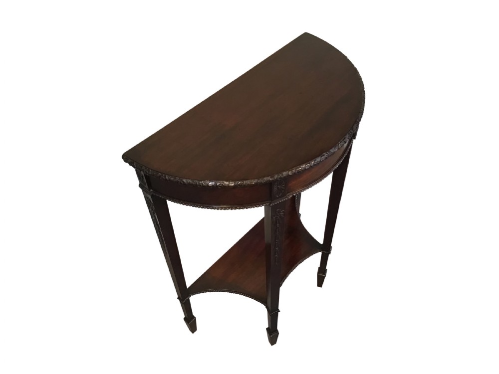 Antique mahogany sidetable  View II