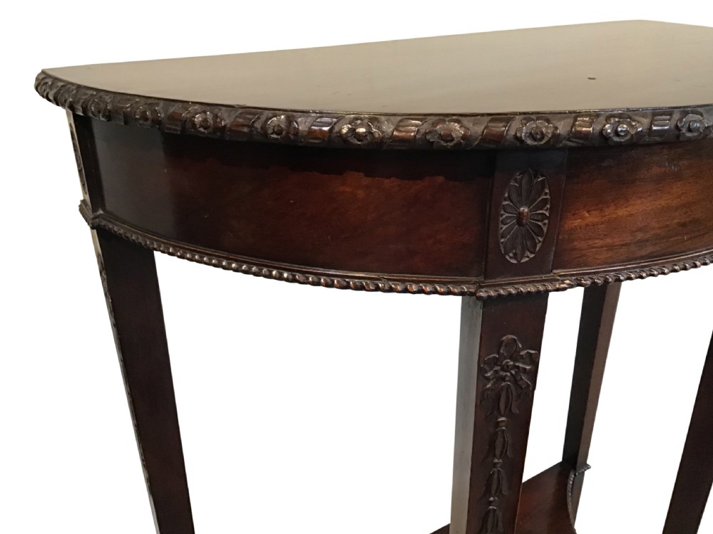 Antique mahogany sidetable  View III