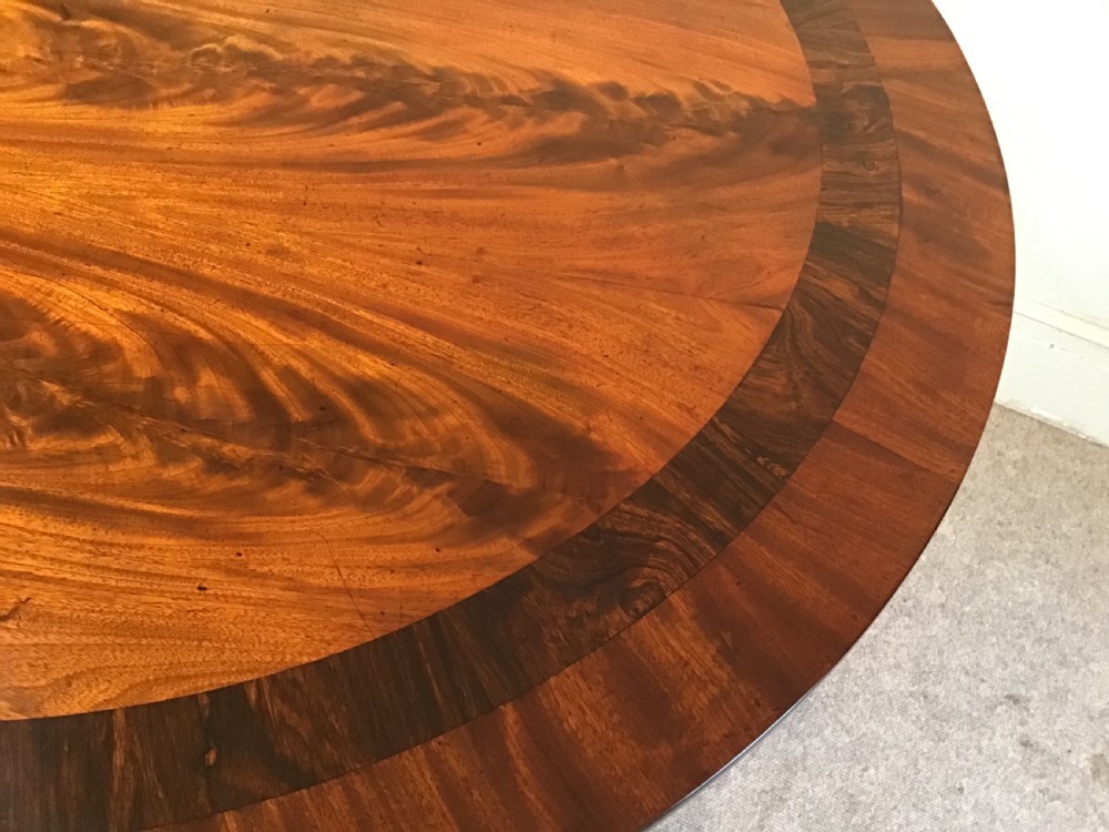 Antique mahogany centre table View VIII