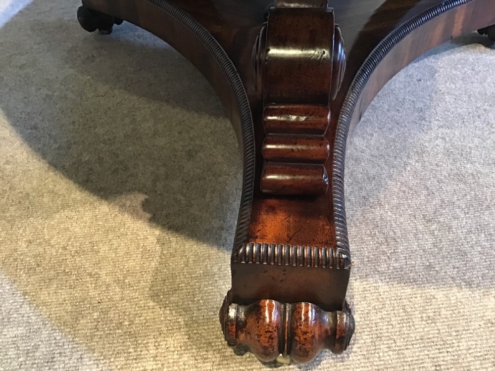 Antique mahogany centre table View XII