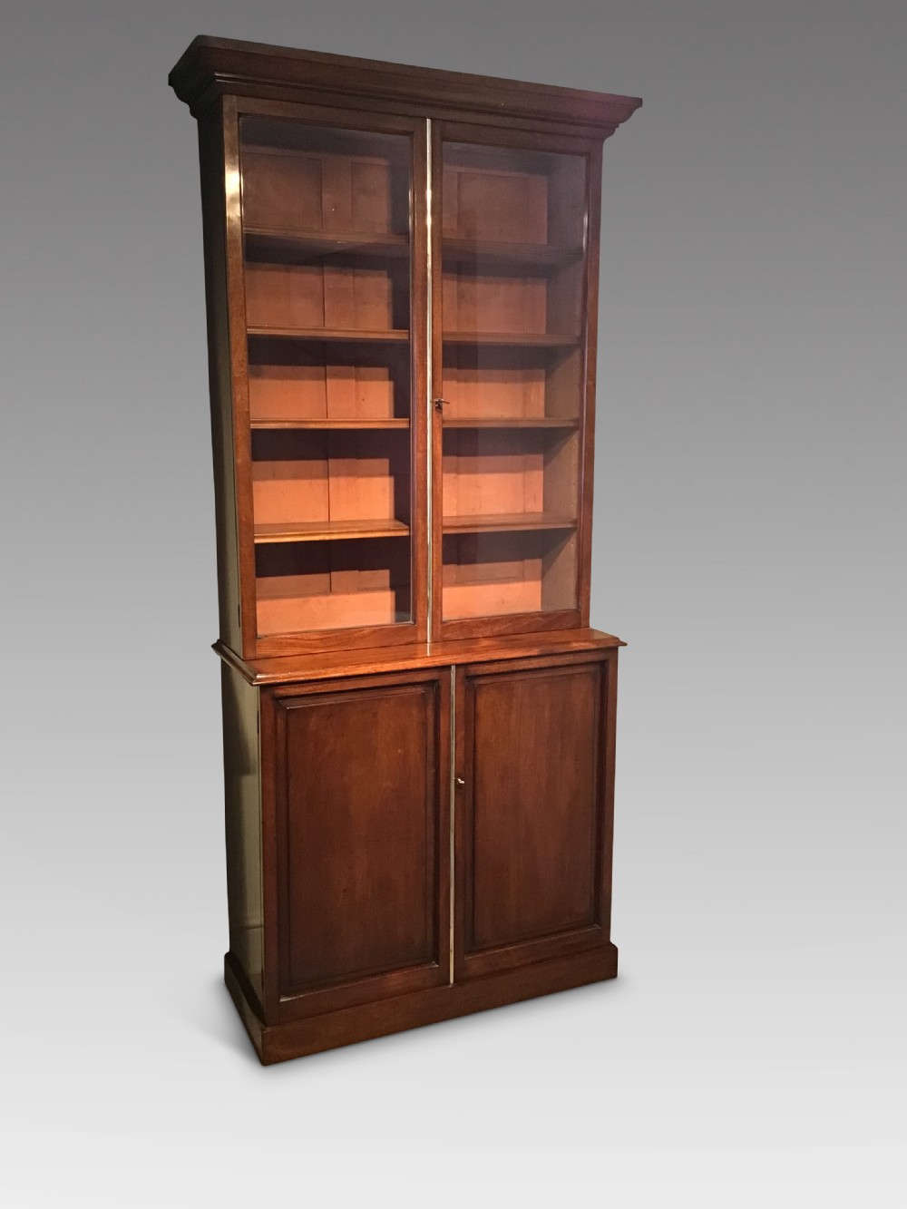 Antique mahogany bookcase 