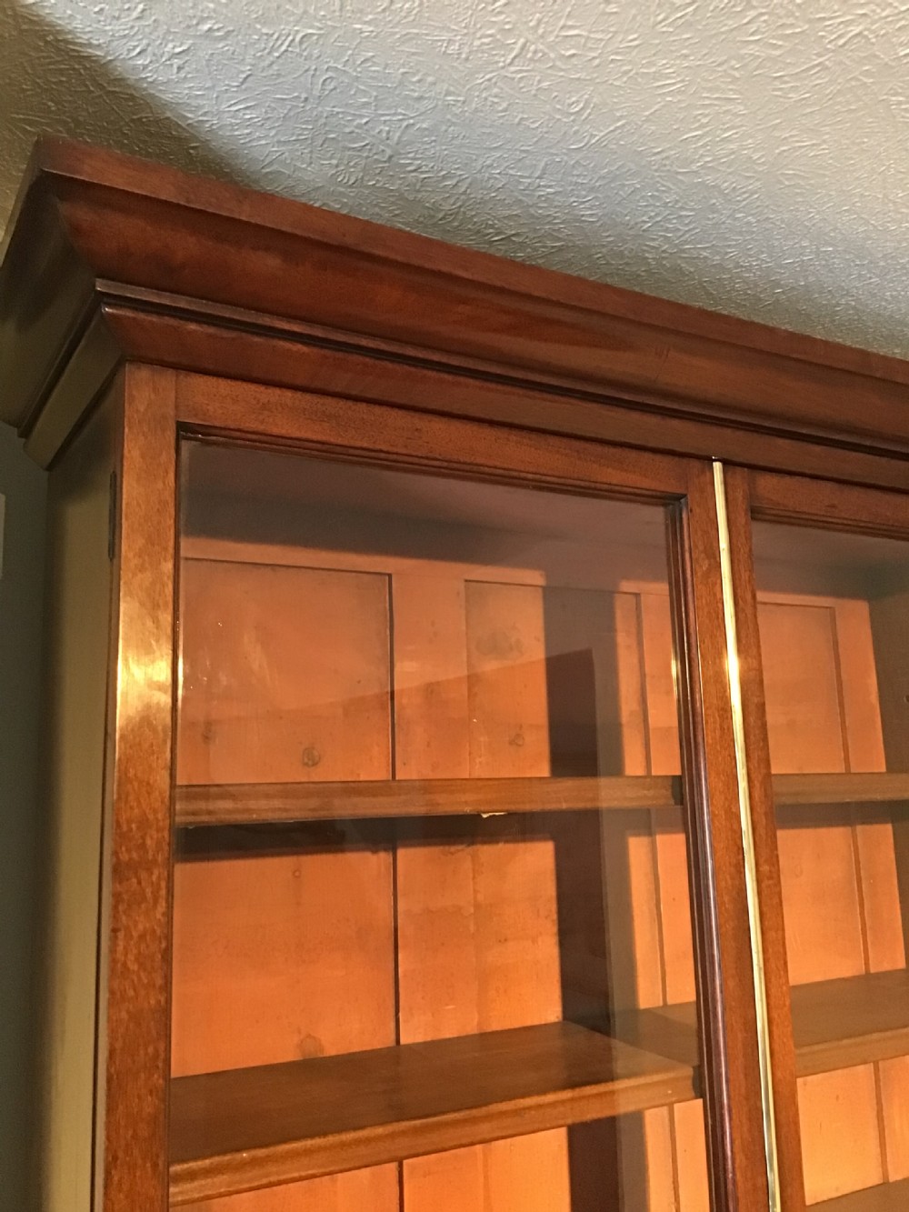 Antique mahogany bookcase  View VI