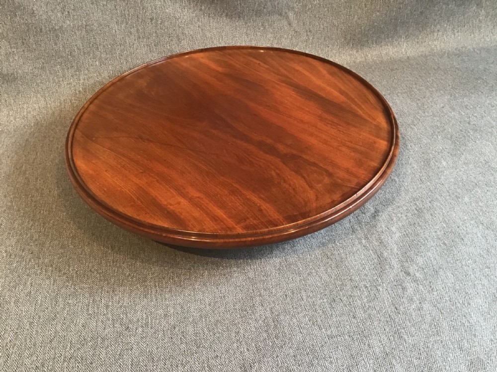 Antique mahogany lazy susan View III