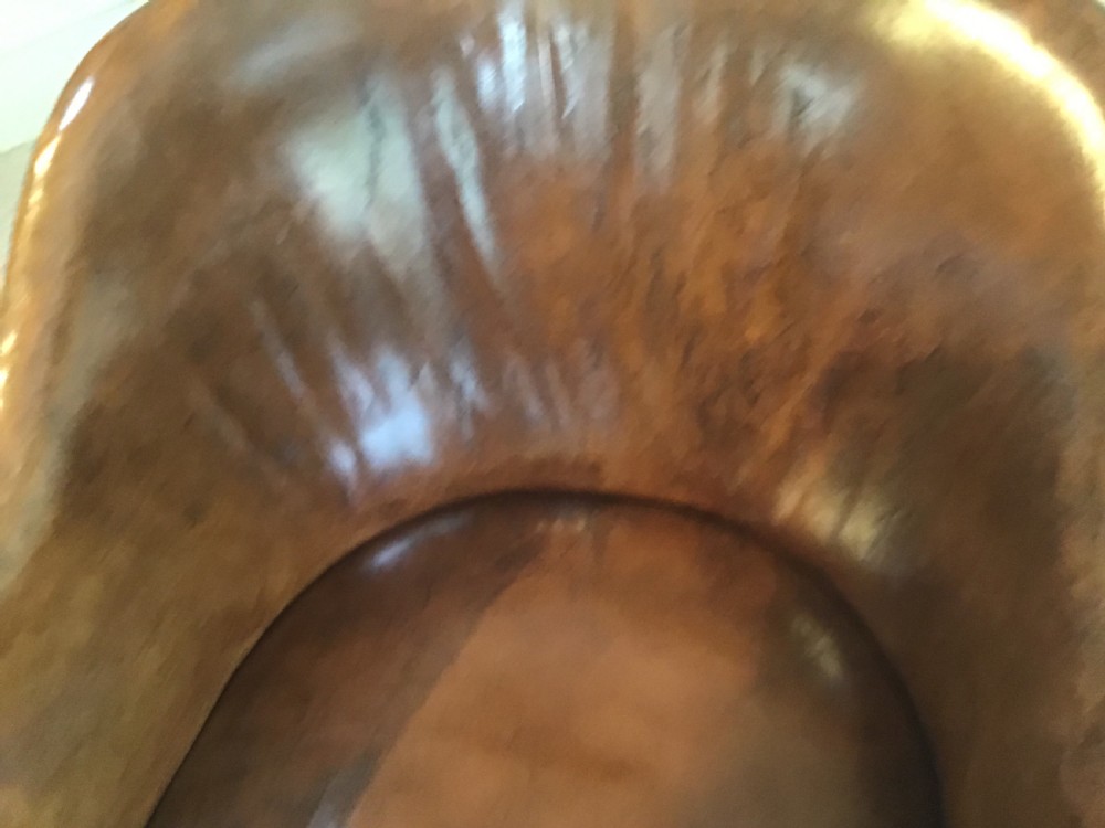 Antique leather chair View VI