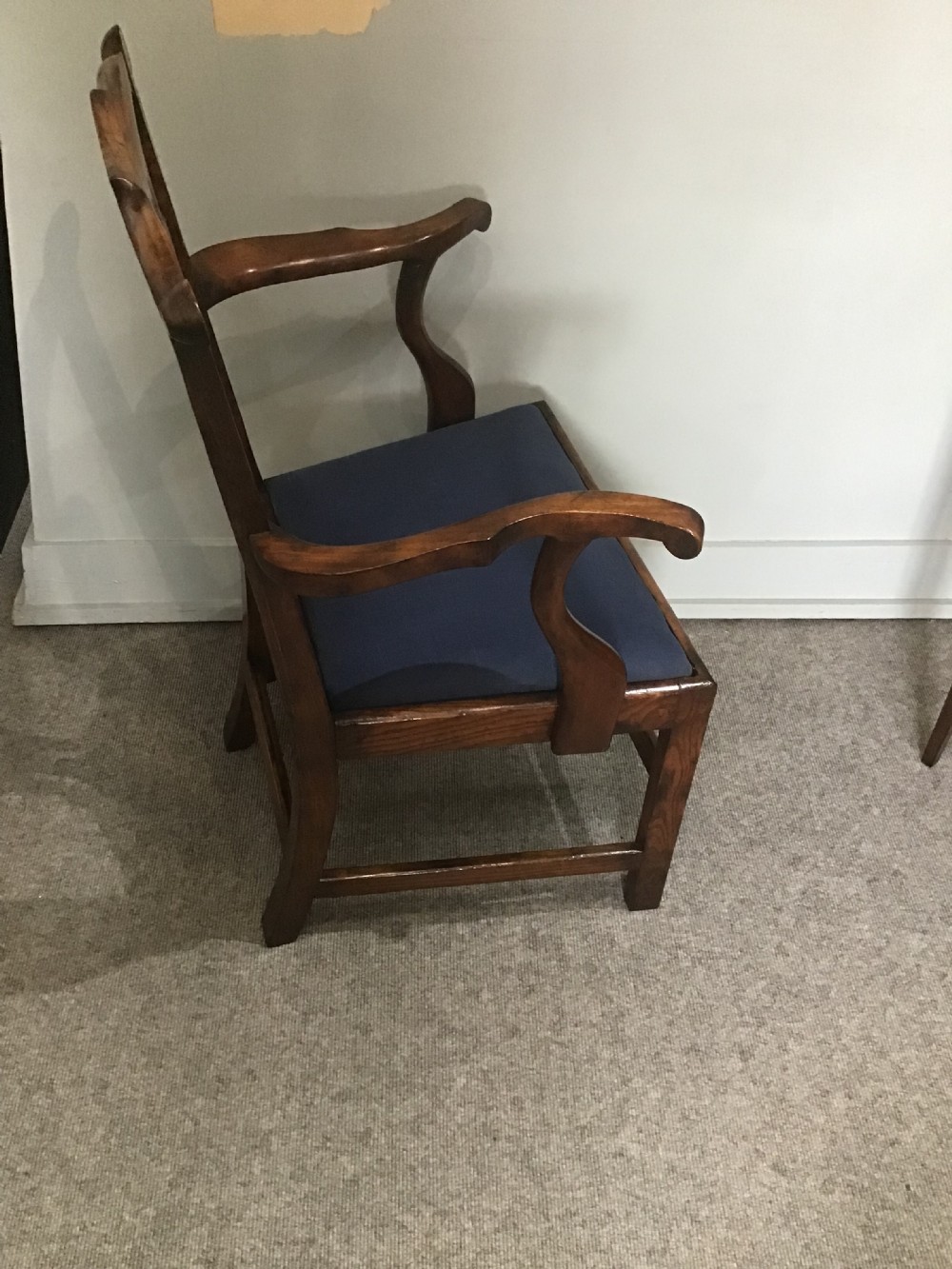 Antique elm elbow chair View III