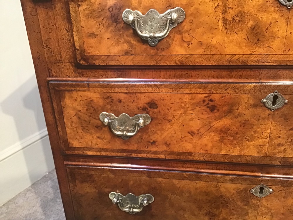 Antique walnut batchelors chest of drawers View VIII