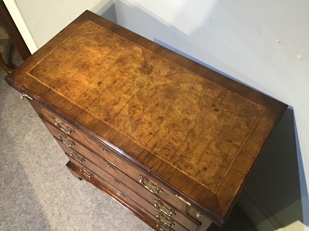Antique walnut batchelors chest of drawers View IX