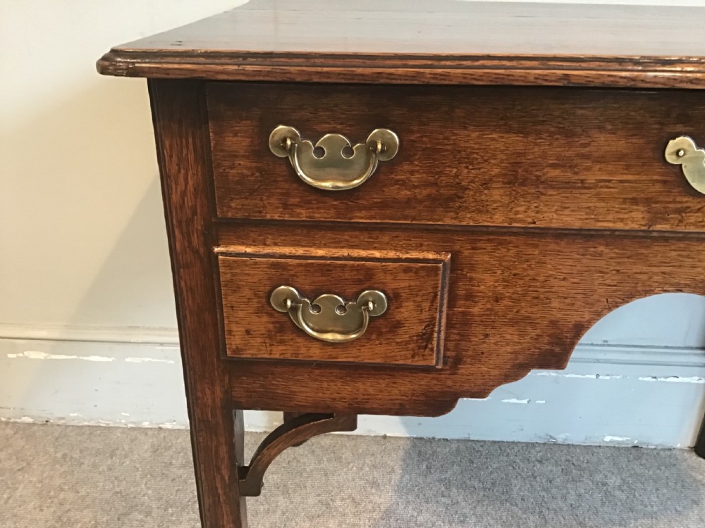 Georgian oak lowboy View V