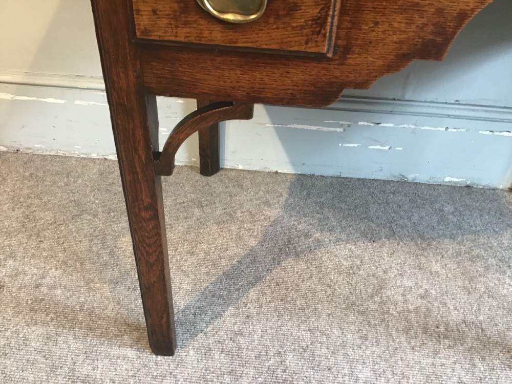 Georgian oak lowboy View VI