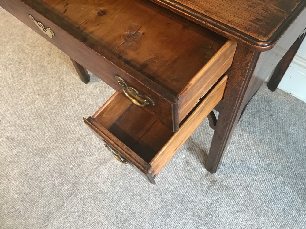 Georgian oak lowboy View VIII