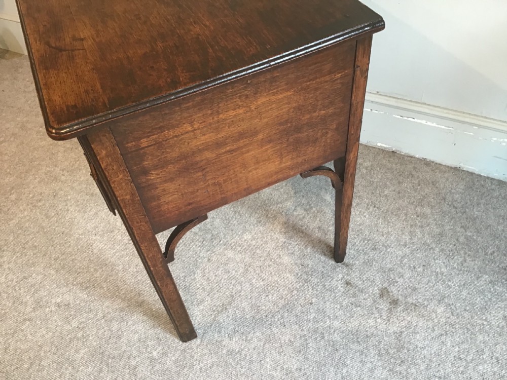 Georgian oak lowboy View IX