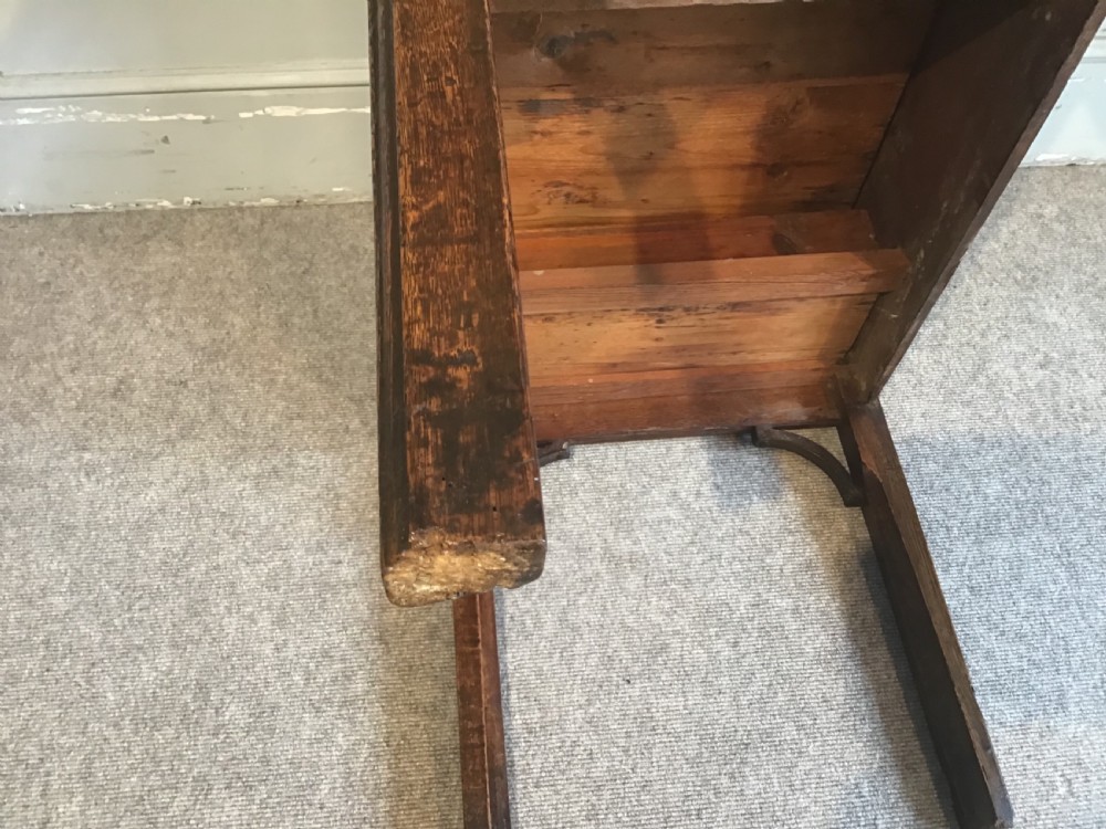 Georgian oak lowboy View XII
