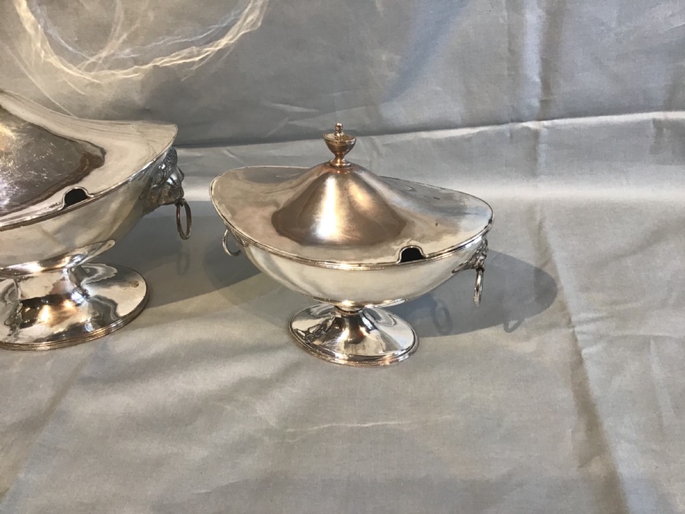 Antique Sheffield plate tureens  View IV