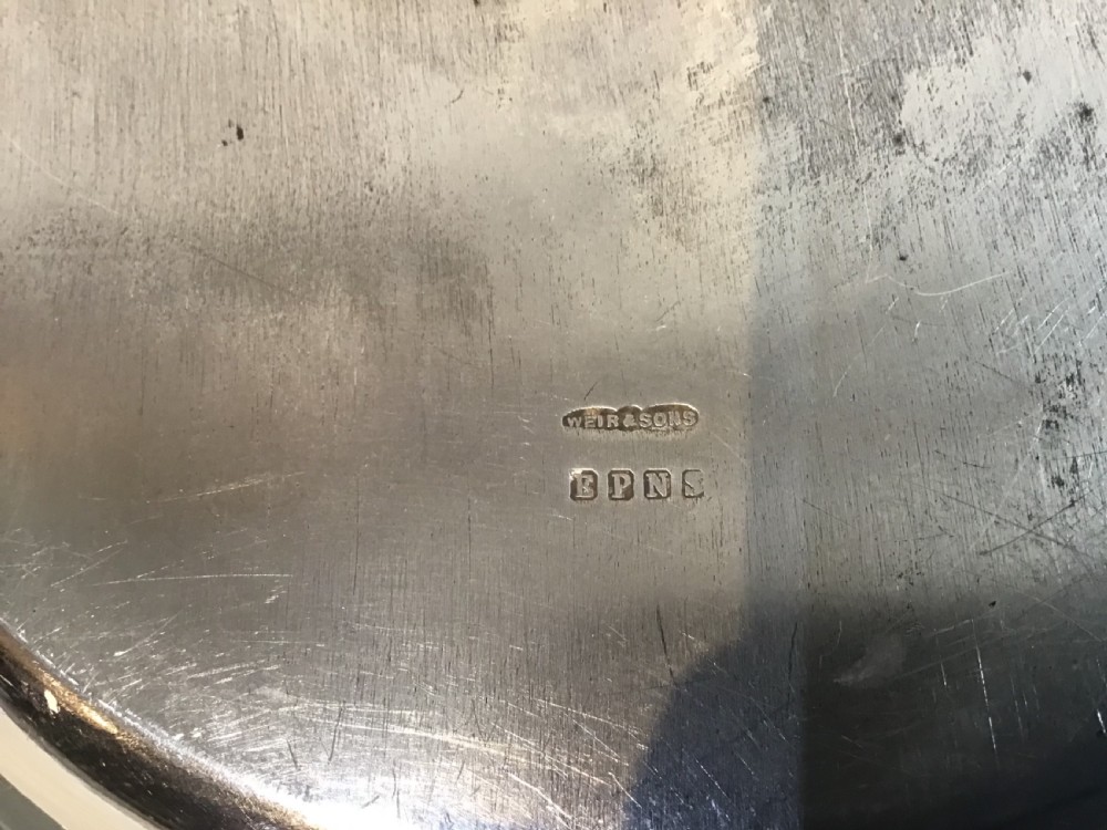 Silver plate serving dish View III