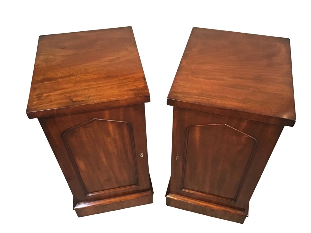 Pair of antique bedside cabinets View II