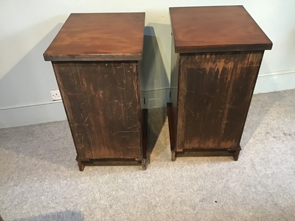 Pair of antique bedside cabinets View V