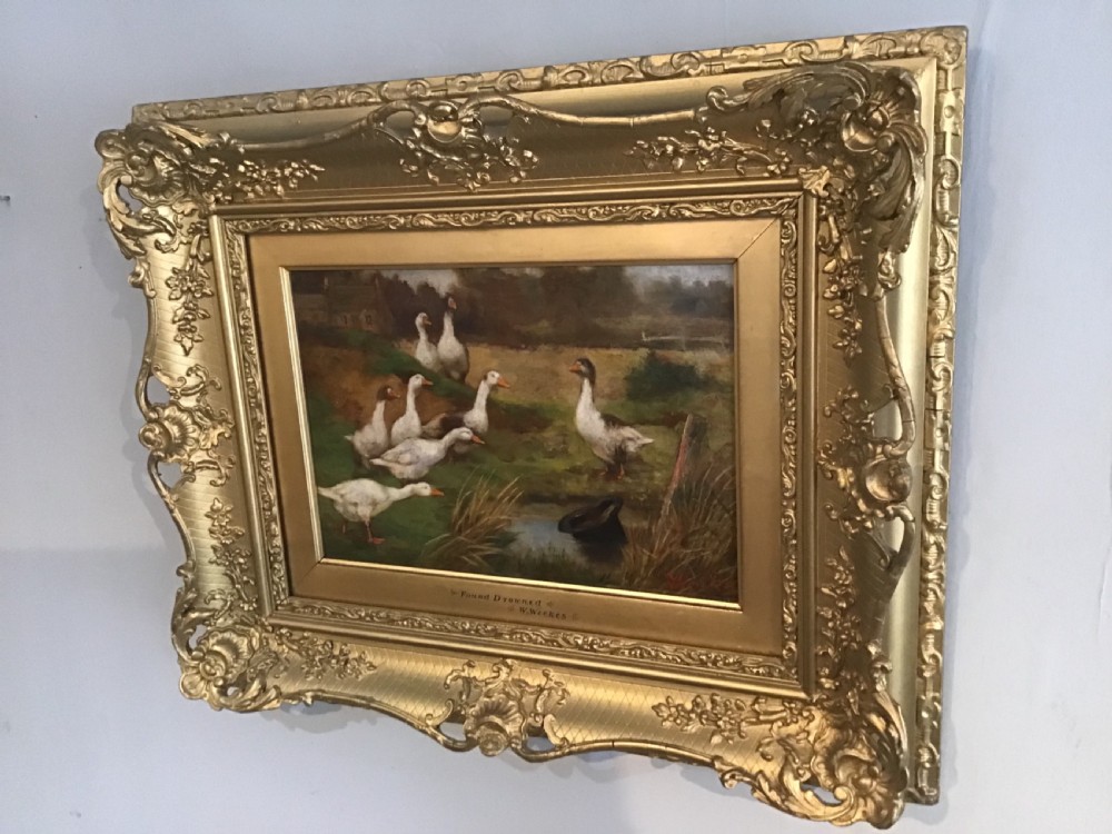 Victorian oil painting by Herbert William Weeks
