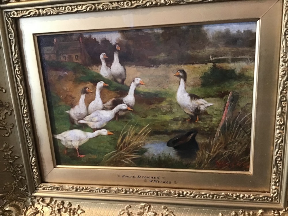 Victorian oil painting by Herbert William Weeks View II