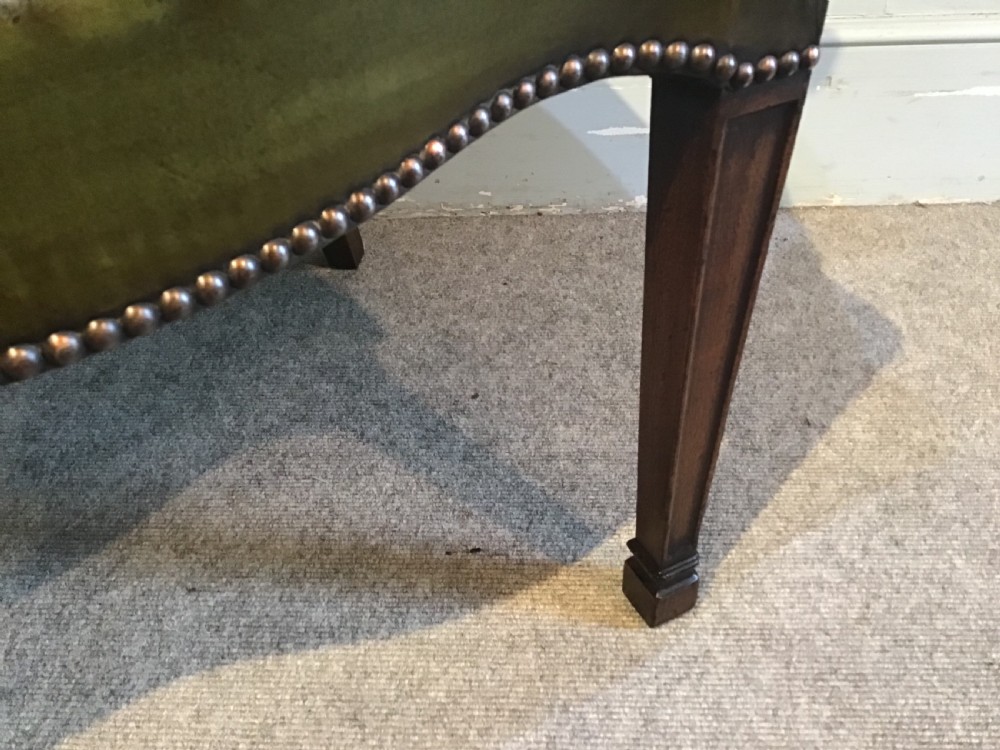 Antique leather desk chair View VIII