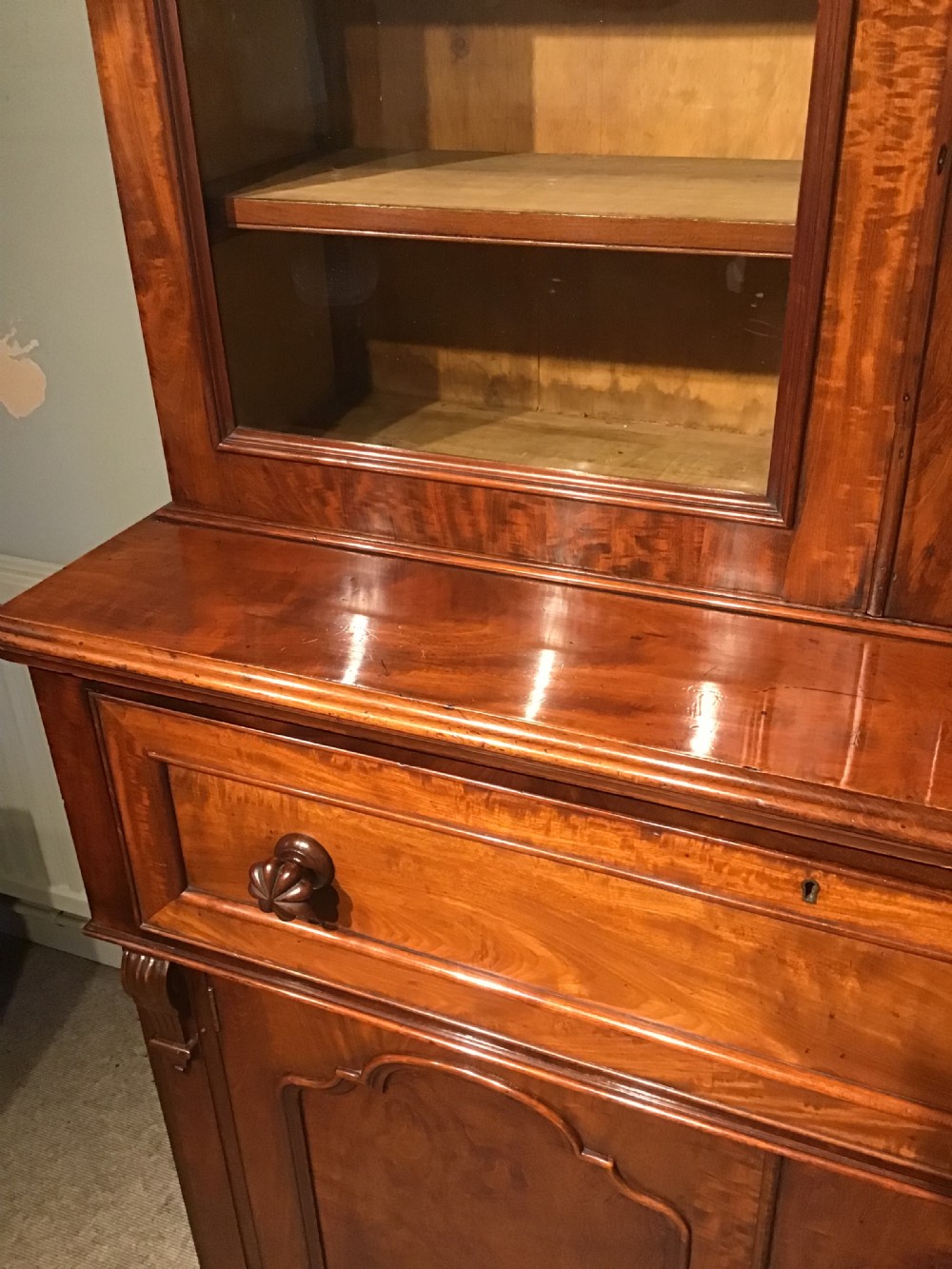 Antique secretaire bookcase View VIII