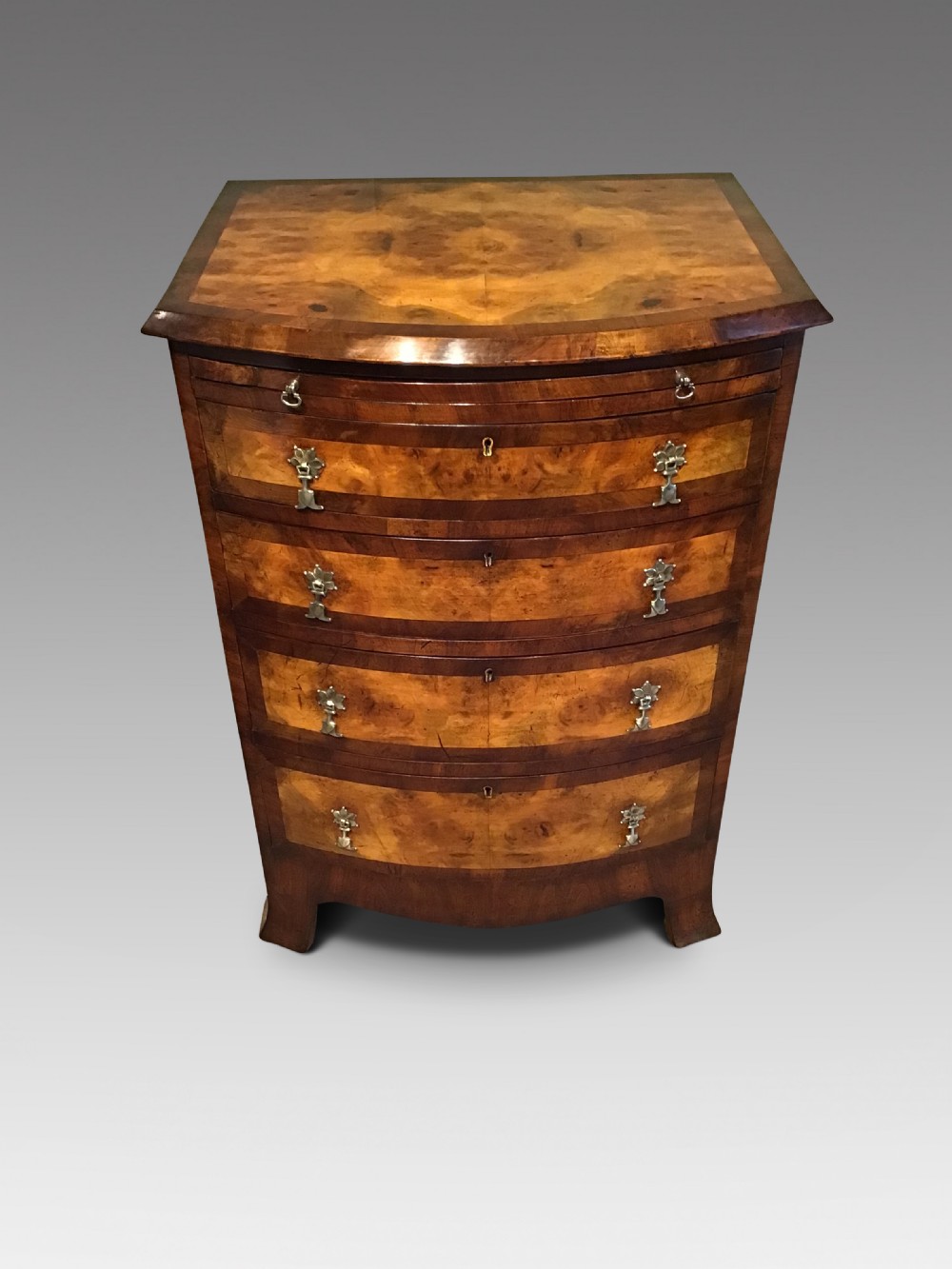 Antique walnut chest of drawers